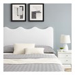 gray velvet bed Modway Furniture Beds White