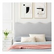 queen bed with headboard Modway Furniture Beds Light Gray