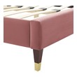 queen adjustable bed frame with headboard Modway Furniture Beds Dusty Rose