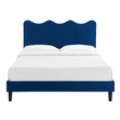 high profile bed frame king Modway Furniture Beds Navy