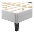 twin board for bed Modway Furniture Beds Light Gray