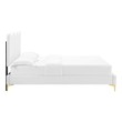 queen bed black frame Modway Furniture Beds White