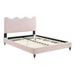 beige twin bed Modway Furniture Beds Pink
