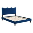 twin size upholstered bed Modway Furniture Beds Navy