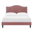 king size upholstered bed Modway Furniture Beds Dusty Rose