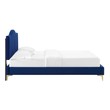 gray tufted bed Modway Furniture Beds Navy