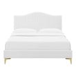 ikea metal bed frame double Modway Furniture Beds White