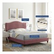 twin bed with storage and headboard Modway Furniture Beds Dusty Rose