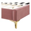 king bed frame with under bed storage Modway Furniture Beds Dusty Rose