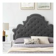 modern king size bed frame Modway Furniture Beds Charcoal