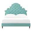 upholstered platform bed frame queen Modway Furniture Beds Mint