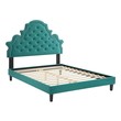 fabric bed frame king Modway Furniture Beds Teal