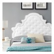 gray upholstered bed king Modway Furniture Beds White