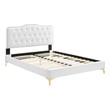 twin bed with stairs Modway Furniture Beds White