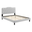 twin xl platform bed frame with headboard Modway Furniture Beds Light Gray