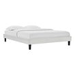 twin xl platform bed frame with headboard Modway Furniture Beds Light Gray