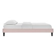 white fabric bed Modway Furniture Beds Pink
