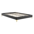 queen platform bed frame with storage Modway Furniture Beds Charcoal