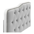 twin bed upholstered headboard Modway Furniture Beds Light Gray