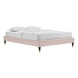 metal queen size bed frame with headboard Modway Furniture Beds Pink