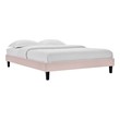beige bed frame king size Modway Furniture Beds Pink