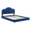 gray velvet bed frame Modway Furniture Beds Navy