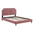 queen bed frame with storage black Modway Furniture Beds Dusty Rose