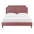 queen bed frame with storage black Modway Furniture Beds Dusty Rose