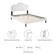 queen frame Modway Furniture Beds White