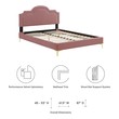 cheap king size bed frame with headboard Modway Furniture Beds Dusty Rose