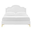 twin floor bed Modway Furniture Beds White