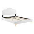 black bed frame with storage queen Modway Furniture Beds White