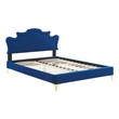walnut queen bed frame Modway Furniture Beds Navy