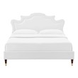 platform bed full with headboard Modway Furniture Beds White