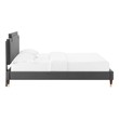 black king bed frame with storage Modway Furniture Beds Charcoal