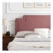 beige fabric bed Modway Furniture Beds Dusty Rose