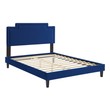 king velvet platform bed Modway Furniture Beds Navy