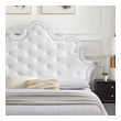 beige queen bed frame Modway Furniture Beds White