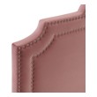 contemporary bed frame Modway Furniture Beds Dusty Rose
