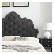 queen size upholstered bed frame Modway Furniture Beds Charcoal