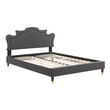 queen adjustable bed frame with headboard Modway Furniture Beds Charcoal