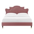 low king bed frame with storage Modway Furniture Beds Dusty Rose