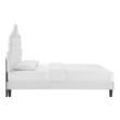 full size bed frame with headboard with storage Modway Furniture Beds White