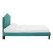 queen size bed frame without headboard Modway Furniture Beds Teal