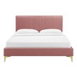 floor bed king Modway Furniture Beds Dusty Rose