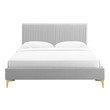 ikea bed single to double Modway Furniture Beds Light Gray