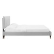 white platform bed frame Modway Furniture Beds Light Gray