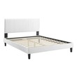 brown tufted bed Modway Furniture Beds White
