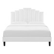 king metal platform bed Modway Furniture Beds White