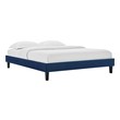 white upholstered twin bed Modway Furniture Beds Navy